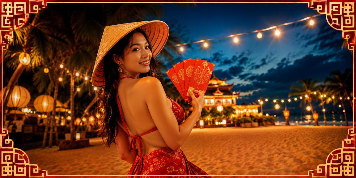 Phong bì đỏ may mắn và nón lá truyền thống tại Huế, biểu tượng thưởng và may mắn trong văn hóa Việt Nam